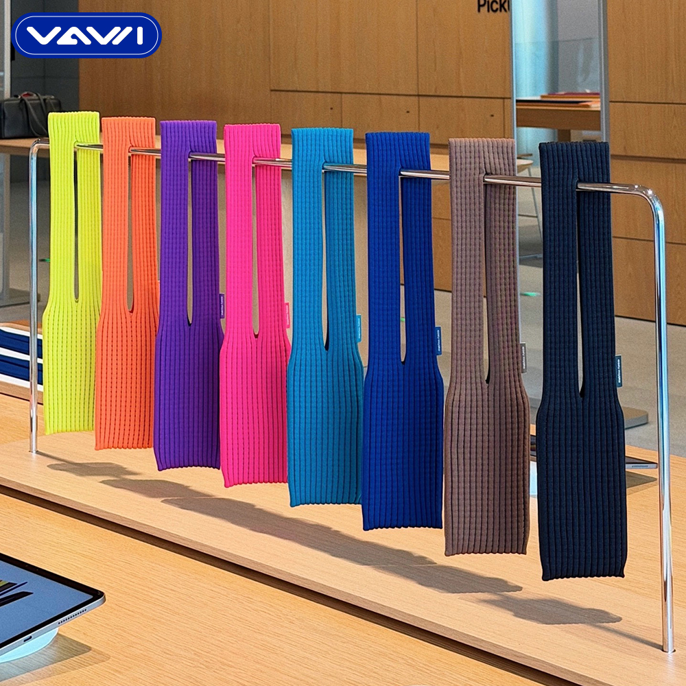VAWI H06 Knit Phone Pocket Crossbody Bag with 40cm / 80cm Strap Stretchy for iPhone Pocket Pouch Cell Phone Crossbody Case