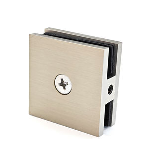 Abrazadera de Puerta de Baño de Latón con Acabado Niquelado, Serie América del <span class=keywords><strong>Norte</strong></span>, 50 mm, Bisel Cuadrado, 0 Grados, Montaje en Pared, Vidrio a Pared - Product Image 2