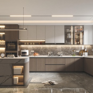Modern Luxury Custom-Made Kitchen <b>Cabinets</b> Design Made <b>China</b> Makers Kitchen Furniture Islands Whole House Custom Kitchen - Product Image 2