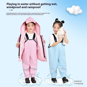 Traje de Pesca Impermeable para Niños, Mono de PVC con Botas Integradas para Pescar y Actividades en la Playa - Product Image 2