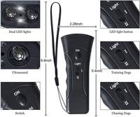 Nouvel appareil anti-aboiement ultrasonique portable pour animaux de compagnie, répulsif pour chiens utile, outil d'entraînement pour chiens infrarouge pour l'extérieur