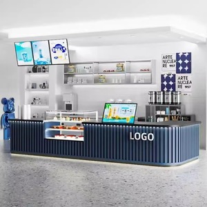 M2 Display Industrial L Shape LED Restaurante <span class=keywords><strong>Bar</strong></span> Diseño Té de la leche <span class=keywords><strong>Bar</strong></span> Mostrador Vino Celler <span class=keywords><strong>Bar</strong></span> Cafetería Tienda Diseño Café <span class=keywords><strong>Bar</strong></span> Mostrador - Product Image 6