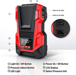 Compresseur d'air numérique pour pneus de <span class=keywords><strong>voiture</strong></span>, jauge de pression à double puissance, <span class=keywords><strong>gonfleur</strong></span> de pneus, 110v, <span class=keywords><strong>220v</strong></span>, AC/DC, livraison gratuite - Product Image 3
