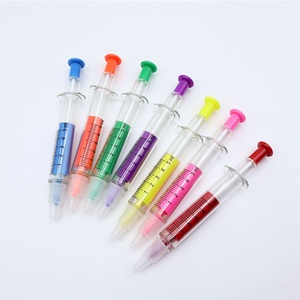 Khuyến mại vui nhựa bác sĩ tiêm ống tiêm bóng Bút <span class=keywords><strong>Highlighter</strong></span> Bút Đánh Dấu với biểu tượng tùy chỉnh - Product Image 2