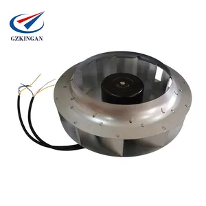 280mm DC 24V brushless backward curved galvanized sheet steel centrifugal impeller fan wheel centrifugal inline duct fan blower