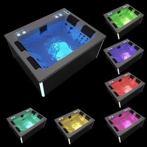 Tubo caliente al aire libre spa jacuzzis para la venta barato 4 personas Balboa hottub lujo acrílico sexy hidro masaje bañera de hidromasaje - Product Image 6