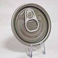 202 #   Couvercles de boîtes de conserve en aluminium chromé argenté de 52,3 mm à ouverture facile pour conserves de poisson