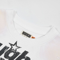 T-shirt blanc à manches courtes imprimé recto-verso, motif populaire, style streetwear, nouvelle collection européenne, best-seller