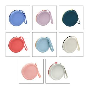 Silicone Zippered Mini Coin Purse <b>Wrist</b> <b>Strap</b>-Portable Fashionable Water Resistant Durable Eco-Friendly High Quality Unisex - Product Image 3