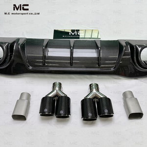 Diffusore posteriore in fibra di carbonio stile <span class=keywords><strong>B</strong></span> per Mercedes Benz AMG GT53 GT63 2019-2022 Difufser in carbonio con punte exhasut - Product Image 5