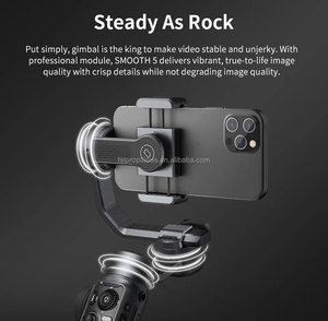 <span class=keywords><strong>Zhiyun</strong></span> <span class=keywords><strong>Smooth</strong></span>-Estabilizador de cardán para teléfono inteligente, cardán de mano de 3 ejes mejorado con trípode de agarre de luz de relleno integrado (gris) - Product Image 6