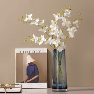 Otras flores y plantas decorativas al por mayor 3 ramas Impresión 3D Decoración <span class=keywords><strong>de</strong></span> la boda del hogar Orquídea <span class=keywords><strong>de</strong></span> látex <span class=keywords><strong>de</strong></span> tacto real para la <span class=keywords><strong>venta</strong></span> - Product Image 4