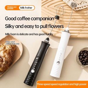 Milk Frother with USB Charger - 3 Speeds and 3 Stainless Steel Handheld Mixers, Perfect Frother for Coffee, Matcha - Product Image 4