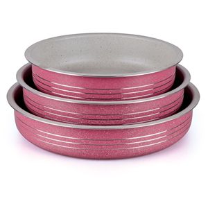 Aluminum Non-Stick Pizza Pan Set Round Baking Pan Flat Pan Eco-Friendly Oven Safe Pie Tools - Product Image 2