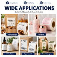 Autocollants décoratifs découpés sur mesure en PET imperméable, avec logo personnalisé, pour boîtes cadeaux, faveurs de mariage, bougies et artisanat