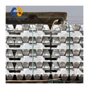 Оптовая продажа Серебряно-белые алюминиевые слитки по заводской цене, высококачественные и высокочистые 99.7% 99.8% металлические цинковые алюминиевые слитки