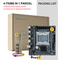 Carte mère de jeu de bureau PANDL New ITX X99 prend en charge les processeurs Xeon, la RAM DDR3 ECC, NVME SATA M2 SATA3.0, double mémoire, carte mère X99 Itx