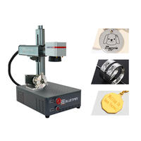 Máquina de Grabado Láser de Fibra Galvo Bluetimes Pequeña Todo en Uno de 20W 30W 50W para Marcado de Joyería de Metal, Anillos y Collares
