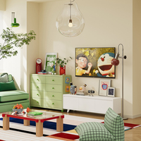 Commode en acier de style nordique avec meuble TV, ensemble de meubles pour salon