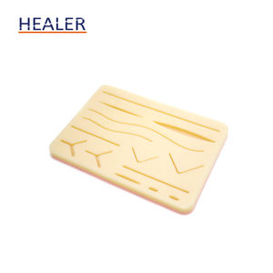 Almohadilla <span class=keywords><strong>de</strong></span> Silicona para Sutura Quirúrgica con Malla para <span class=keywords><strong>Heridas</strong></span>, Suave, Duradera, Color Piel, 18x12cm, para Entrenamiento Médico en Escuelas <span class=keywords><strong>de</strong></span> Medicina - Product Image 2