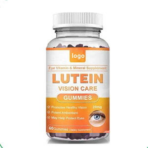 Gomas de Luteína e Xantofila OEM ODM 60 por Frasco Saúde Ocular Visão Vitaminas Minerais para Adultos e Adolescentes - Product Image 1