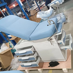 เตียงตรวจโรคสูตินรีเวชปรับระดับความสูงได้ พร้อมลิ้นชัก ยี่ห้อ MT MEDICAL Equipment ทำจากเหล็ก - Product Image 1