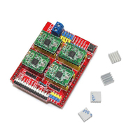 Kit de bouclier CNC UNO R3 Board avec CNC V3 et 4pcs A4988 Stepper Drivers avec câble USB pour imprimante 3D CNC Machine