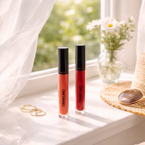 Tubes de brillant à lèvres transparents colorés de 4 ml avec grand applicateur, contenants vides pour huile à lèvres et teinture, tubes et emballages personnalisés pour brillant à lèvres - Product Image 1