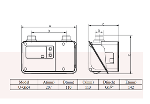 VIEWSHINE عداد الغاز السكني الموفر للمساحة تركيب رأسي _ أجهزة إنذار تسرب فورية والوصول إلى البيانات السحابية - Product Image 4