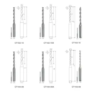 Drill Mill Bit Endmill Optimized for ESSILOR Edging Machine