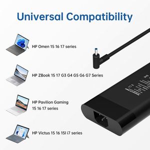 เครื่องชาร์จคอมพิวเตอร์แล็ปท็อปทดแทนแหล่งจ่ายไฟ200W 19.5V 10.3A สำหรับ HP <span class=keywords><strong>Omen</strong></span> Pavilion GAMING <span class=keywords><strong>15</strong></span> 16 17 - Product Image 5