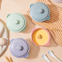 Grès cuisson céramique bol à Pudding Casserole four sûr Mini Pot à soupe avec poignée