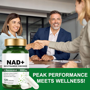 BIOCHEALTH OEM NAD + Supplément pour la régénération cellulaire Antioxydant Nicotinamide Riboside Suppléments quotidiens pour adultes Hommes Femmes - Product Image 2