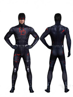 Disfraz de Daredevil de una pieza ajustado para fiesta de Halloween
