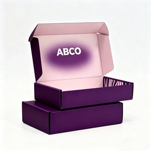 Wholesale Custom Logo Printing Black Corrugated Cardboard Shipping <strong>Box</strong> Carton <strong>Red</strong> Packaging Corrugated Mailer <strong>Box</strong> - Product Image 2