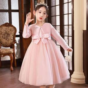 Robe de princesse pour filles, robe de demoiselle d'honneur, robe de fête d'anniversaire, robe de concours, robe de récital de piano, costume élégant pour spectacle sur scène - Product Image 2