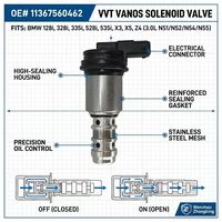 صمام ضبط توقيت الصمامات المتغير (VVT) للمحرك، صمام ضبط عمود الكامات، بديل 11367560462 لسيارات BMW N62 N63 الفئة 3 E60 E70 X5