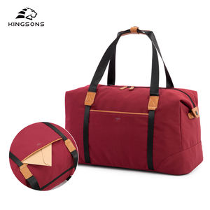 2025กระเป๋าทรงดัฟเฟิลโพลี + หนังสีแดงรีไซเคิลเป็นมิตรกับสิ่งแวดล้อม32L กระเป๋ากีฬายิมหลากสีพร้อมกระเป๋าซิปด้านหลังออกแบบโลโก้ได้ตามต้องการ - Product Image 1