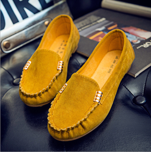 <span class=keywords><strong>Mocassini</strong></span> da <span class=keywords><strong>Donna</strong></span> con Punta Tonda e Tomaia Bassa in <span class=keywords><strong>Camoscio</strong></span>, Scarpe Casual da Studentessa - Product Image 4