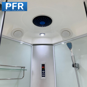 <span class=keywords><strong>Cabine</strong></span> <span class=keywords><strong>de</strong></span> <span class=keywords><strong>douche</strong></span> à vapeur moderne PFR avec porte coulissante, verre <span class=keywords><strong>de</strong></span> 5 mm, plateau en ABS, cadre en acier inoxydable, <span class=keywords><strong>poignée</strong></span> pour la maison ou l'hôtel - Product Image 4