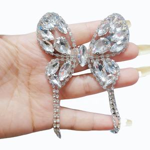 手作りアップリケHotfixアイアンオンパッチ3Dダイヤモンドスタークリスタルラインストーンパッチ衣服用 - Product Image 5