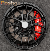 Rines de Aleación para Automóvil de 15 16 17 18 19 Pulgadas, 4x100 5X114.3 5x105 5x112, Ruedas Multirradio Cóncavas Negras para Automóviles de Pasajeros, para BMW, Audi