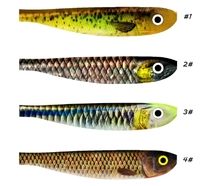 WZ 2 " - 5" leurre de poisson souple artificiel en gros appâts de pêche en plastique souple carpe herbe poisson leurre pêche en mer couleur personnalisée