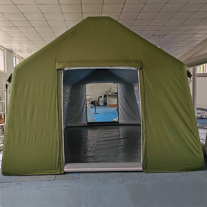 Tenda Gonfiabile Grande Nera per 4 Stagioni, Tenda di Emergenza in Tela, Tenda da Campeggio - Product Image 3