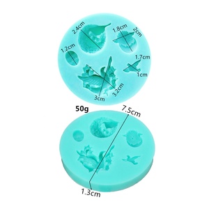 Moule en silicone DIY pour gâteaux et pâtisseries, motif 3D rond, classique, populaire, aux couleurs vives, avec motifs de dessins animés (grains, colombe de <span class=keywords><strong>la</strong></span> paix, nid d'oiseau, <span class=keywords><strong>pie</strong></span>, pinson, œuf) - Product Image 2