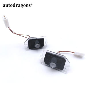 Autodragons GLC Mirror Puddle Light Custom <span class=keywords><strong>logo</strong></span> AMG WING <span class=keywords><strong>B</strong></span> GLE Car Carpet Lamp for C E GT50 SLK R172 Model 2012 - Product Image 1