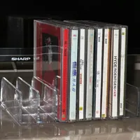 Présentoir de CD support de CD-DVD en acrylique transparent