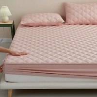 Parure de lit ajustée personnalisable en pur coton, style minimaliste, nouvelle collection transfrontalière ; Protège-matelas épaissi toutes saisons