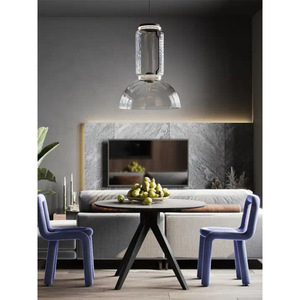 Lámpara de Araña de Vidrio Moderna para Restaurante Italiano, Diseño Único para Escaleras de Techo Alto, Sala de Estar, Dúplex y Villa - Product Image 2