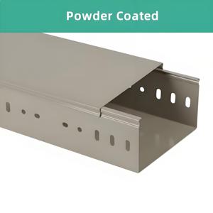 Chất lượng cao mạ kẽm Lớn Khoảng Cáp khay SS304 Cáp thép không gỉ thân cây 800mm Kích thước cáp nhôm khay - Product Image 5